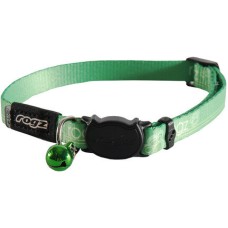 Rogz catz  περιλαίμιο γάτας Kiddy Breakaway Buckle lime απο πολύ εύκαμπτο και μαλακό ιμάντα