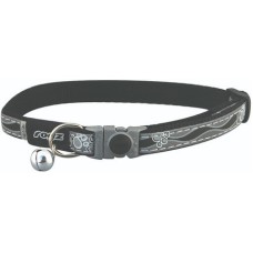 Rogz catz περιλαίμιο γάτας Night μαύρο small 11mm