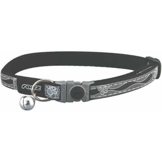 Rogz catz περιλαίμιο γάτας Night μαύρο small 11mm Rogz catz περιλαίμιο γάτας Night μαύρο small 11mm