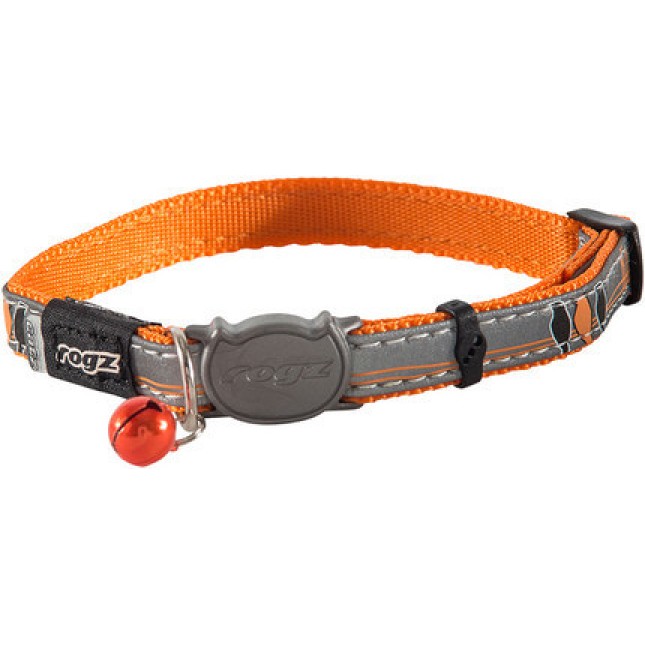 Rogz catz περιλαίμιο γάτας Night πορτοκαλί small 11mm Rogz catz περιλαίμιο γάτας Night πορτοκαλί small 11mm