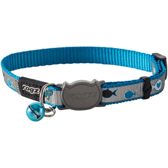 Rogz catz περιλαίμιο γάτας Reflecto μπλέ fish small 11mm Rogz catz περιλαίμιο γάτας Reflecto μπλέ fish small 11mm