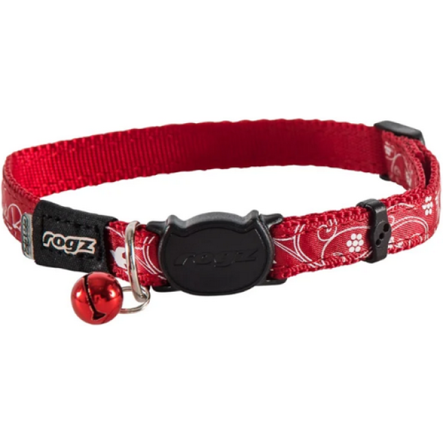 Rogz catz περιλαίμιο γάτας Silky small με κούμπωμα ασφαλείας τριών επιπέδων Rogz catz περιλαίμιο γάτας Silky small με κούμπωμα ασφαλείας τριών επιπέδων