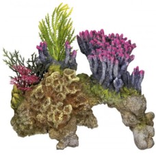 Nobby aqua deco, κοραλλιογενής πέτρα, με φυτά. 15,5x9x10,5cm