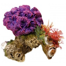Nobby aqua deco, κοραλλιογενής πέτρα με φυτά  13x10x12cm