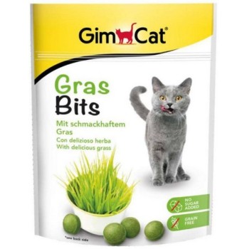 Gimcat gras bits ταμπλέτες χόρτου χωρίς ζάχαρη 15gr