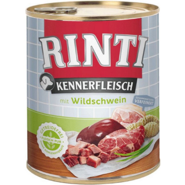 Finnern Rinti Kennerfleisch τροφή σκύλου αγριογούρουνο 400g Finnern Rinti Kennerfleisch τροφή σκύλου αγριογούρουνο 400g