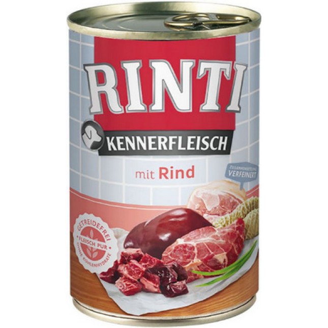 Finnern Rinti Kennerfleisch τροφή σκύλου βοδινό (κονσέρβα) 400gr Finnern Rinti Kennerfleisch τροφή σκύλου βοδινό (κονσέρβα) 400gr