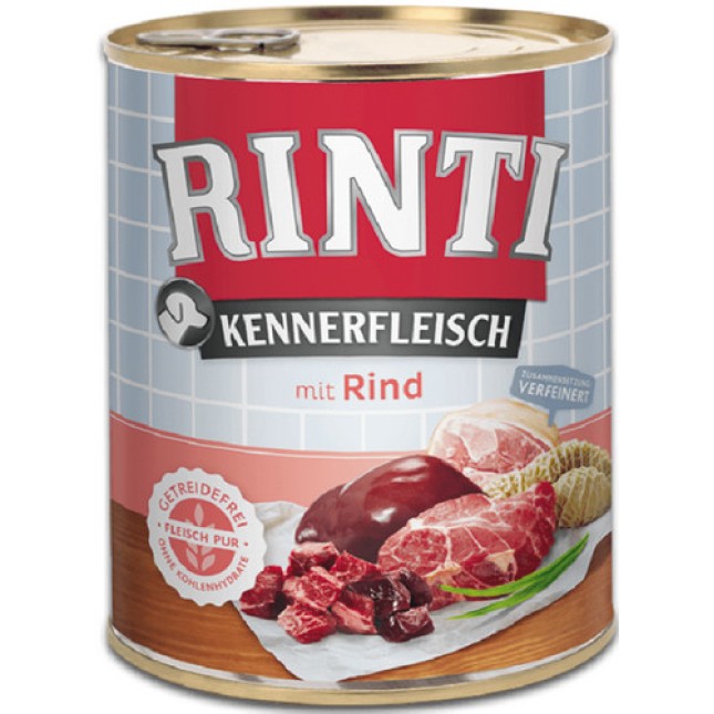 Finnern Rinti Kennerfleisch τροφή σκύλου βοδινό (κονσέρβα) 800gr Finnern Rinti Kennerfleisch τροφή σκύλου βοδινό (κονσέρβα) 800gr