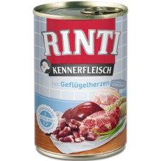 Finnern Rinti Kennerfleisch τροφή σκύλου καρδιές πουλερικών 400g