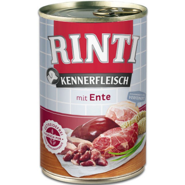 Finnern Rinti Kennerfleisch τροφή σκύλου πάπια 800g Finnern Rinti Kennerfleisch τροφή σκύλου πάπια 800g