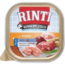 Finnern Rinti Kennerfleisch plus πλήρης τροφή για σκύλους με αγνό κρέας κοτόπουλου & ρύζι 300gr