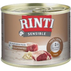 Finnern Rinti Sensible χωρίς γλουτένη αρνί & ρύζι κονσέρβα 185gr