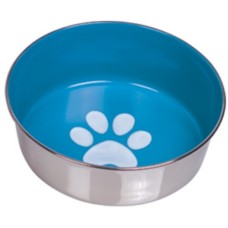 Nobby-ανοξείδωτο μπωλ heavy paw γαλάζιο 16,5cm 0,95 ltr