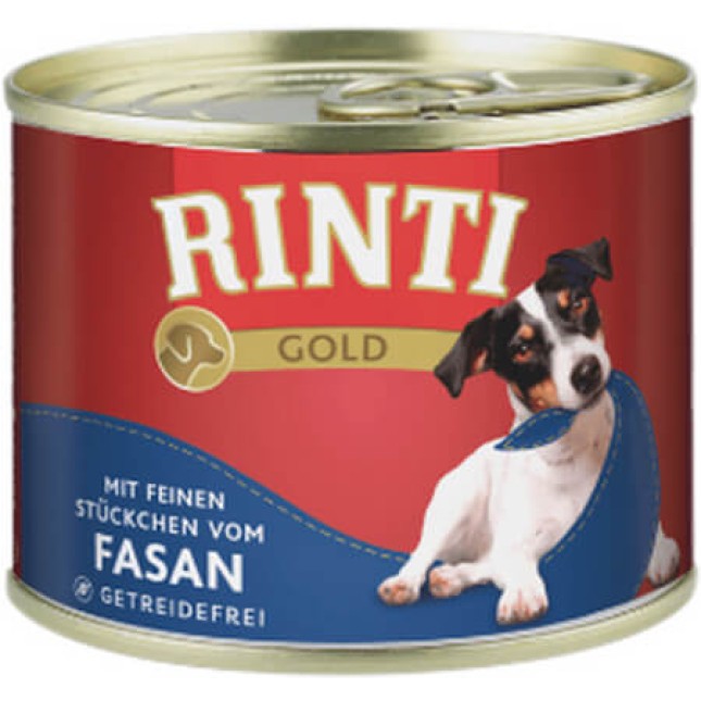 Finnern Rinti Gold πλήρης τροφή gourmet για επιλεκτικούς ή μικρόσωμους σκύλους με φασιανό Finnern Rinti Gold πλήρης τροφή gourmet για επιλεκτικούς ή μικρόσωμους σκύλους με φασιανό