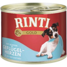 Finnern Rinti Gold πλήρης τροφή gourmet για επιλεκτικούς μικρόσωμους σκύλους με καρδιές πουλερικών