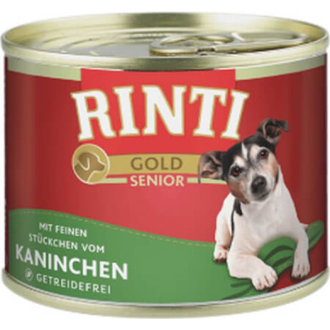 Finnern Rinti Gold πλήρης τροφή gourmet για ηλικιωμένους μικρόσωμους σκύλους με γεύση κουνέλι Finnern Rinti Gold πλήρης τροφή gourmet για ηλικιωμένους μικρόσωμους σκύλους με γεύση κουνέλι