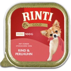 Finnern Rinti Gold πλήρης τροφή για ενήλικους σκύλους μικρόσωμων φυλών με βοδινό & φραγκόκοτα 100gr Finnern Rinti Gold πλήρης τροφή για ενήλικους σκύλους μικρόσωμων φυλών με βοδινό & φραγκόκοτα 100gr