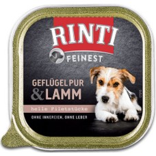 Finnern Rinti feinest πλήρης τροφή σκύλου χωρίς σιτηρά με καθαρό κρέας πουλερικών & αρνί 150gr