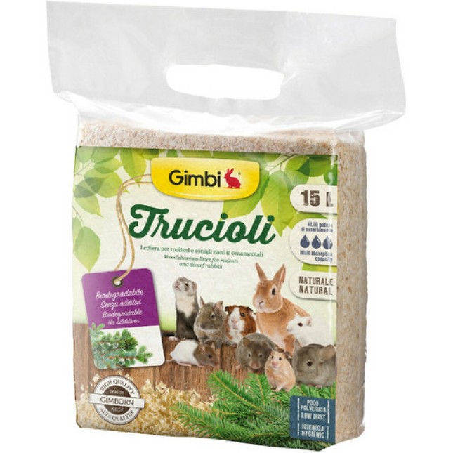 Gimbi Πριονιδι Trucioli Grain Free υπόστρωμα υγιεινής για όλα τα είδη ζώων