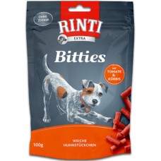 Finnern Rinti extra σνακ μίνι μπουκίτσες για ενήλικες σκύλους με κοτόπουλο, ντομάτα & κολοκύθι