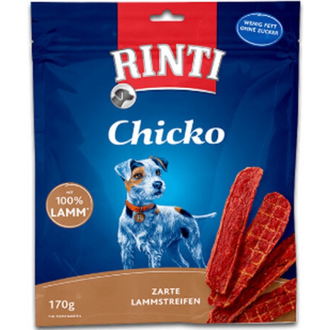 Finnern Rinti snack extra chicko λωρίδες αρνιού 170g Finnern Rinti snack extra chicko λωρίδες αρνιού 170g