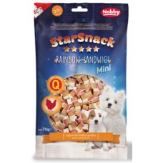 Nobby StarSnack λιχουδιά για κουτάβια μικρά σκυλιά με αποξηραμένο κρέας κοτόπουλου Nobby StarSnack λιχουδιά για κουτάβια μικρά σκυλιά με αποξηραμένο κρέας κοτόπουλου