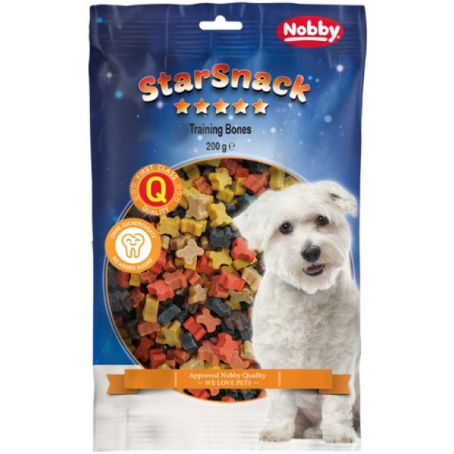 Nobby StarSnack νόστιμα σνακ πουλερικά, αρνί και λάδι σολομού χωρίς προσθήκη ζάχαρης 200g