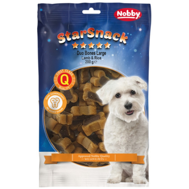 Nobby StarSnack νόστιμα σνακ με αρνί και ρύζι χωρίς προσθήκη ζάχαρης 200g Nobby StarSnack νόστιμα σνακ με αρνί και ρύζι χωρίς προσθήκη ζάχαρης 200g