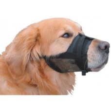 Nobby Πτυσσόμενο Φίμωτρο μαύρο που προσαρμόζεται στο κεφάλι του σκύλου με τη βοήθεια δύο ιμάντων