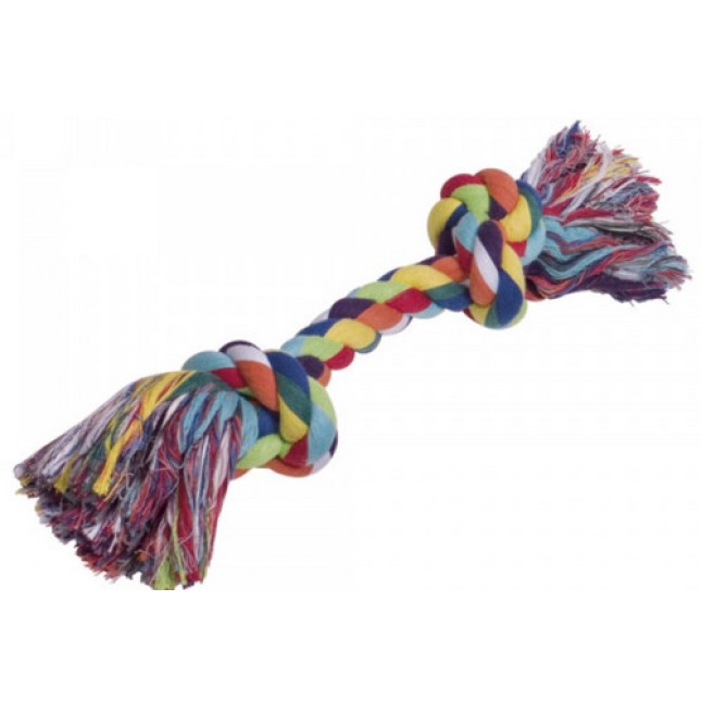 Nobby Οδοντικό Πολύχρωμο Σχοινί 2 κόμποι ~ 40cm 390g Nobby Οδοντικό Πολύχρωμο Σχοινί 2 κόμποι ~ 40cm 390g