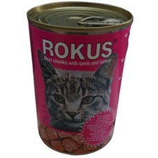 Rokus κονσέρβα γάτας με Αρνί & Γαλοπούλα 410gr