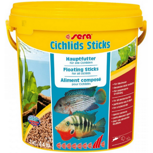 Sera cichlid,βασική τροφή χωρίς βαφές και συντηρητικά σε sticks Sera cichlid,βασική τροφή χωρίς βαφές και συντηρητικά σε sticks