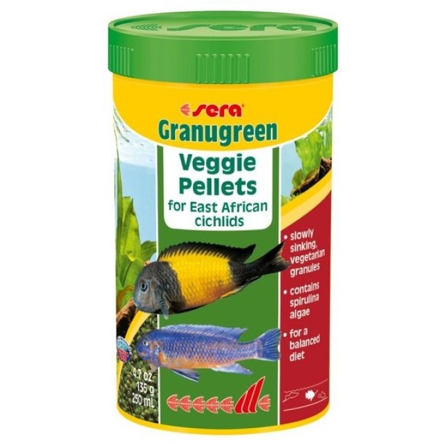 Sera Granugreen κόκκοι για κιχλίδες Sera Granugreen κόκκοι για κιχλίδες