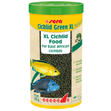 Sera cichlid green Xl 1000ml,βασική τροφή με 10% Spirulina για τις μεγαλύτερες φυτοφάγες κιχλίδες