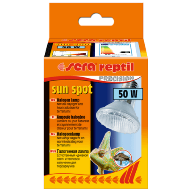 Sera reptil sun spot/50w,θερμαντική λάμπα ηλιακού φωτός για terrarium