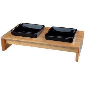 Trixie σετ πιάτων κεραμ/ξύλινο 2x0.4lt 36x19x7cm Trixie σετ πιάτων κεραμ/ξύλινο 2x0.4lt 36x19x7cm