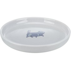 Trixie Γκρι κεραμικό πιάτο ρηχό και φαρδύ 0.6L/23cm