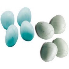 2GR Αυγά μικρά πλαστικά για ωδικά πτηνά O1,3x1,6cm