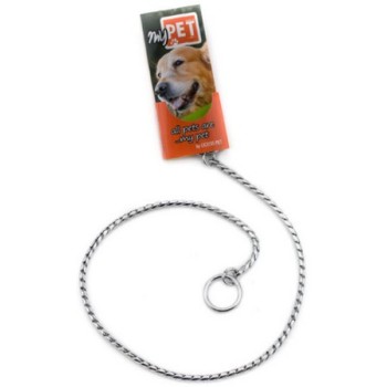 My pet πνίχτης καδένα επίδειξης - χρωμίου κατασκευασμένος από ανοξείδωτο ατσάλι My pet πνίχτης καδένα επίδειξης - χρωμίου κατασκευασμένος από ανοξείδωτο ατσάλι