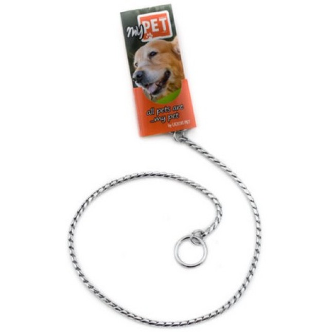 My pet πνίχτης καδένα επίδειξης - χρωμίου κατασκευασμένος από ανοξείδωτο ατσάλι My pet πνίχτης καδένα επίδειξης - χρωμίου κατασκευασμένος από ανοξείδωτο ατσάλι