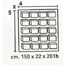 STRUTTURA SIST PADELLA GABBIA ESPOSIZIONE 4X5