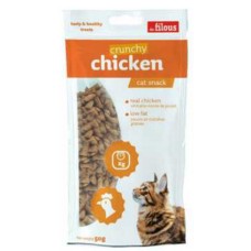 Les filous τραγανές μπουκιές κοτόπουλου για γάτες με υπέροχη γεύση και τραγανή υφή