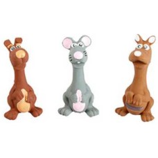Flamingo παιχνίδι σκύλων skippy από λάτεξ με φιγούρες κανγκουρό Flamingo παιχνίδι σκύλων skippy από λάτεξ με φιγούρες κανγκουρό