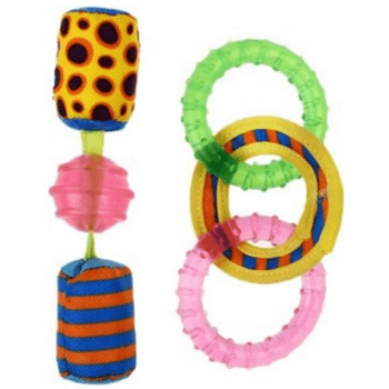 Les filous παιχίδι σετ κρίκοι & μπάλα 14-15cm Les filous παιχίδι σετ κρίκοι & μπάλα 14-15cm