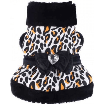 Doggy Dolly φόρεμα λευκό λεοπάρ W054 medium Doggy Dolly φόρεμα λευκό λεοπάρ W054 medium