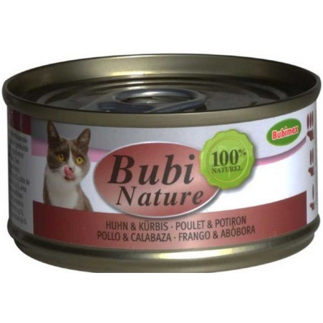 Bubimex Bubi Nature κονσέρβα κοτόπουλο & κολοκύθα χωρίς βαφές και συντηρητικά 70gr