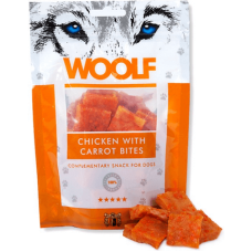 Woolf Μπουκιές κοτόπουλου με καρότο 100gr για σκύλους