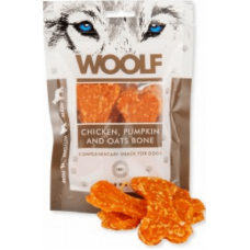 Woolf snack κοτόπουλο με κολοκύθα σε σχήμα κόκκαλο 100gr