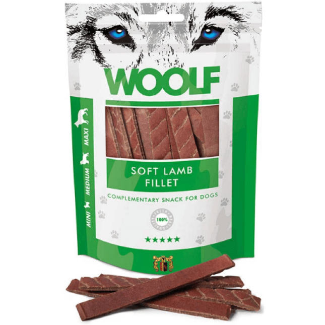 Woolf snacks/τρυφερό φιλέτο αρνιού 100gr Woolf snacks/τρυφερό φιλέτο αρνιού 100gr