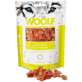 Woolf Chicken chunkies γευστικές μπουκιές κοτόπουλου 100gr Woolf Chicken chunkies γευστικές μπουκιές κοτόπουλου 100gr
